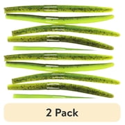 (2 pack) Strike King Shim-E-Stick Watermelon Chartreuse Laminate Soft Stick Bait Lure