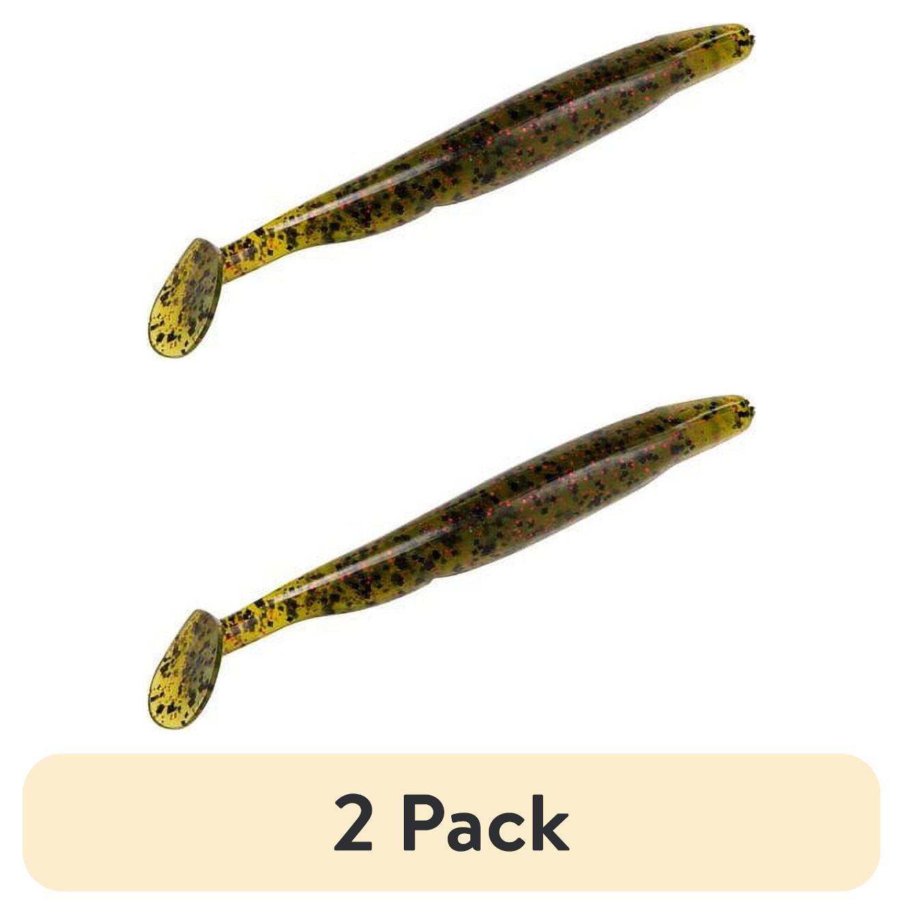 (2 pack) Strike King Swim'n Caffeine Shad 4" Watermelon Red Black Soft Bait Lure