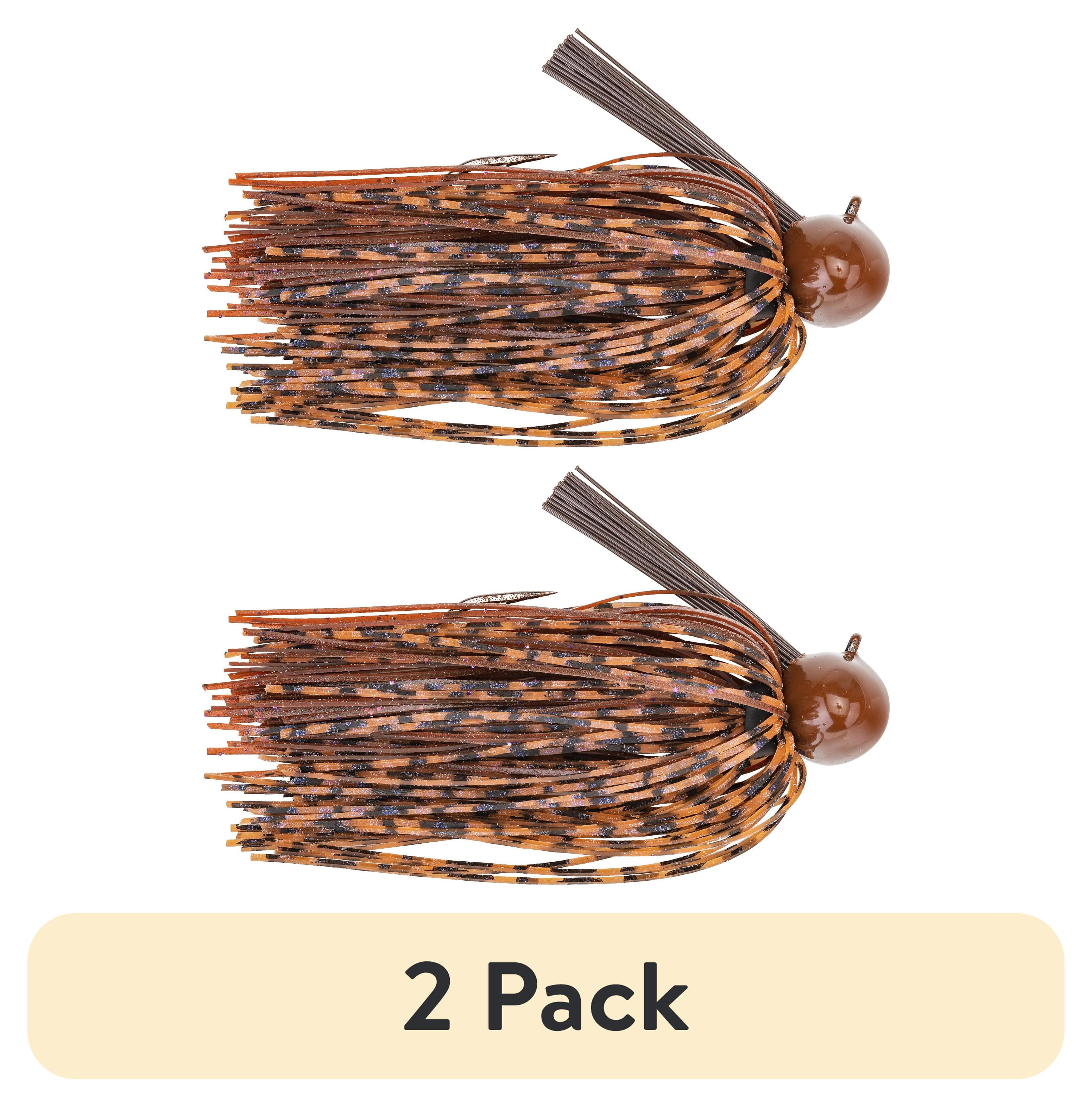 (2 pack) Strike King Touchdown Fishing Lure for Bass with Color Coordinated Weedguards