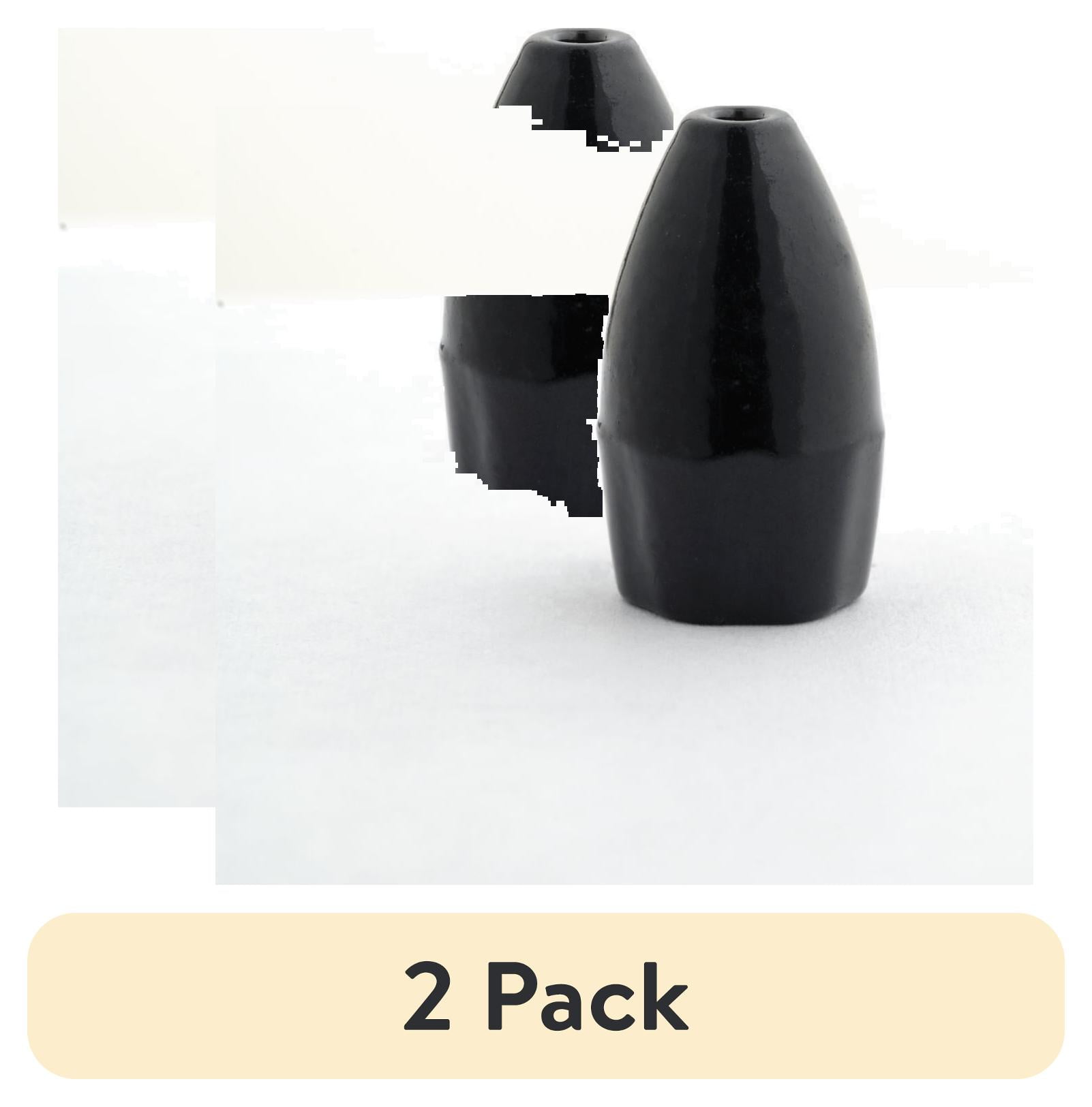 (2 pack) Strike King Tungsten Worm Weights, Black, 5/16 Oz.