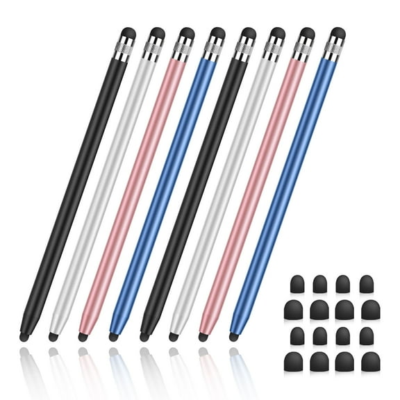 Antier Stylus Pens for Tablets Samsung, 4-Pack Phone Stylus High Sensitivity & Precision Capacitive Stylus with 8 Extra Tips