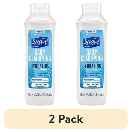 (2 pack) Suave Essentials Daily Clarifying & Hydrating Conditioner, 22.5 fl oz