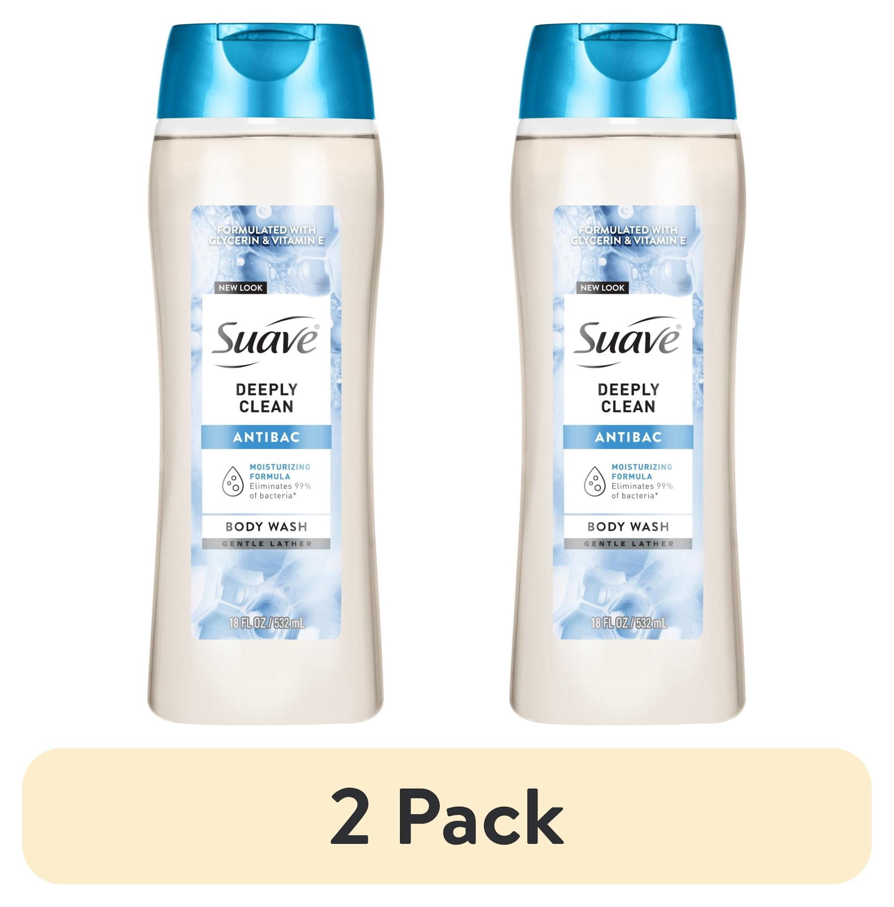(2 pack) Suave Essentials Gentle Body Wash, Deeply Clean, 15 oz