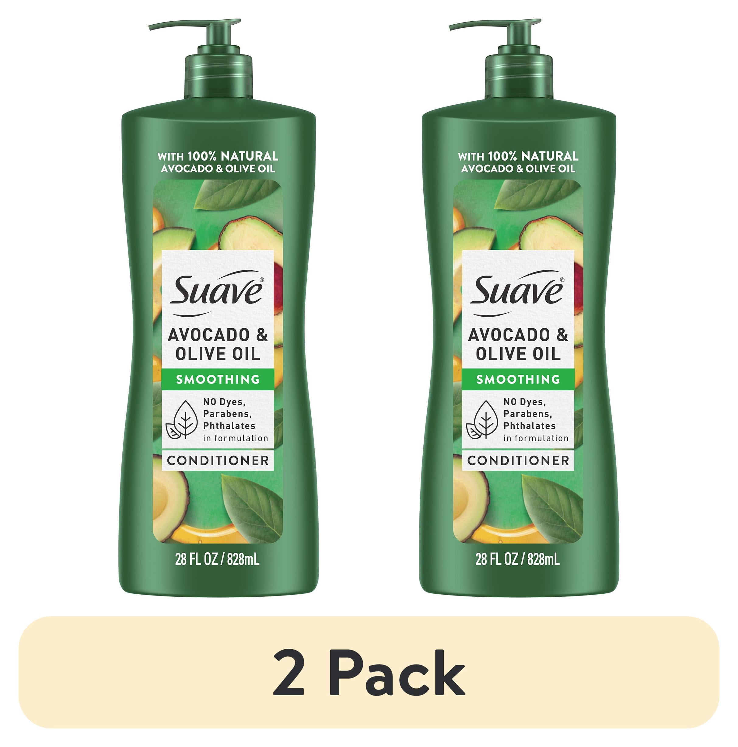 (2 pack) Suave Professionals Avocado & Olive Oil Conditioner with Pump, Smoothing, 28 fl oz