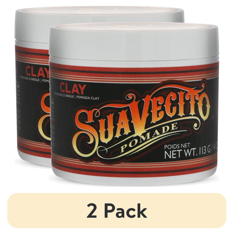 Suavecito 2026 Pomade 2個セット 2 pack) Suavecito Firme Clay Pomade, for All Hair Types, Men, 4 oz