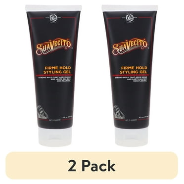 (2 pack) Suavecito Firme Hold Styling Gel, for All Hair Types, Men, 8 oz