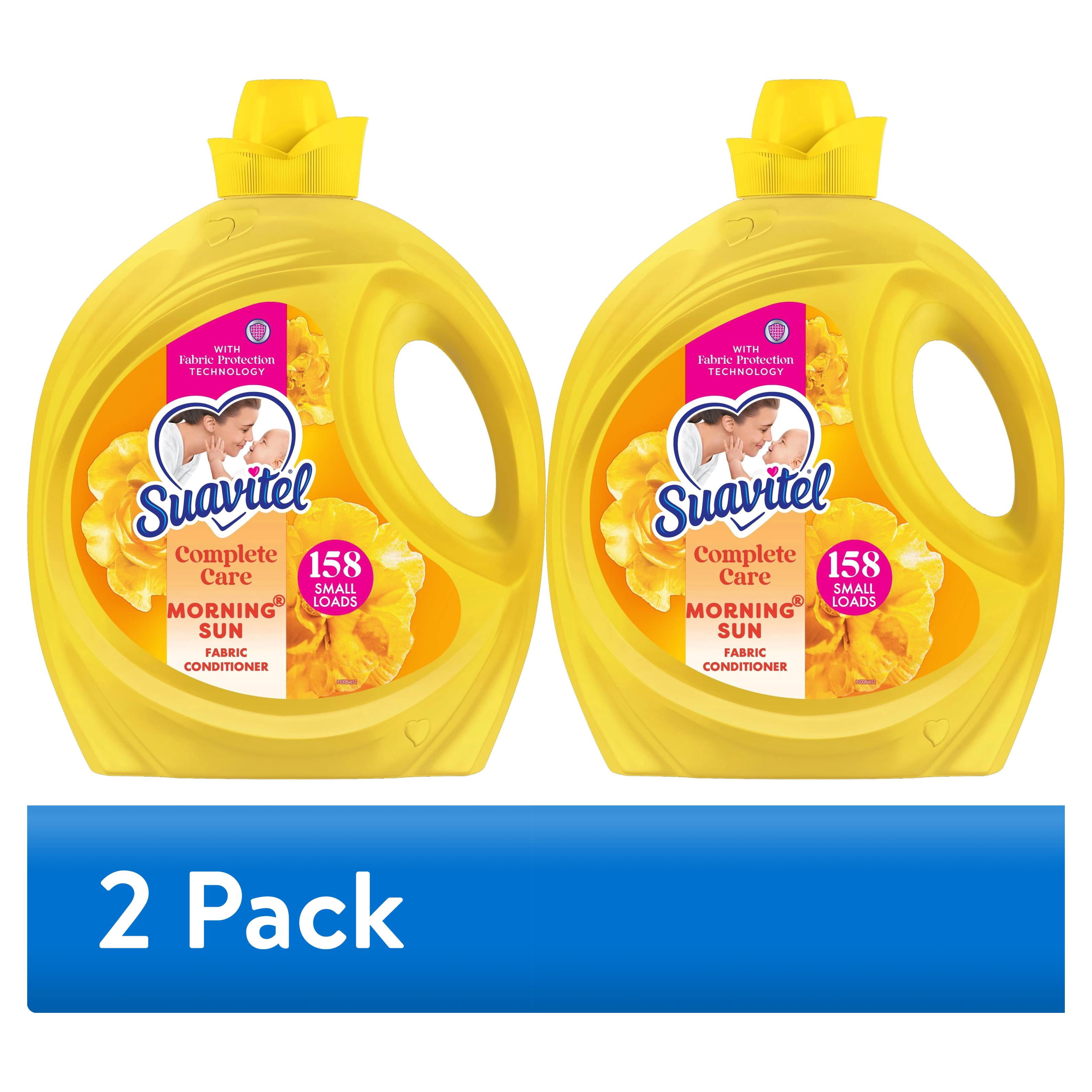 (2 pack) Suavitel Complete Liquid Fabric Softener, Fabric Conditioner, Morning Sun Scent, 158 fl oz Bottle