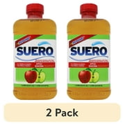 2 pack Suero Repone Electrolyte Solution, Apple, for Adults and Children 1 Year and Older, 33.8 Fl oz Bottle