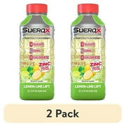 (2 pack) SueroX Zero Sugar Electrolyte Drink for Hydration & Recovery, Lemon-Lime Lift, 21.3 fl oz, 1 Count