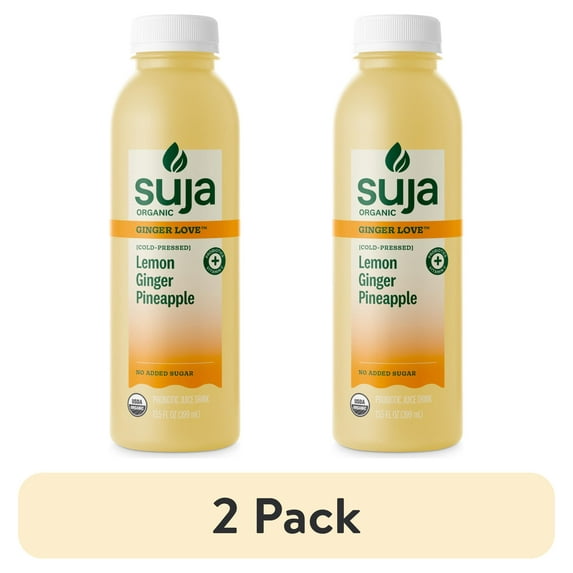 (2 pack) Suja Organic Ginger Love Cold Pressed Juice Drink, 13.5 fl oz Bottle