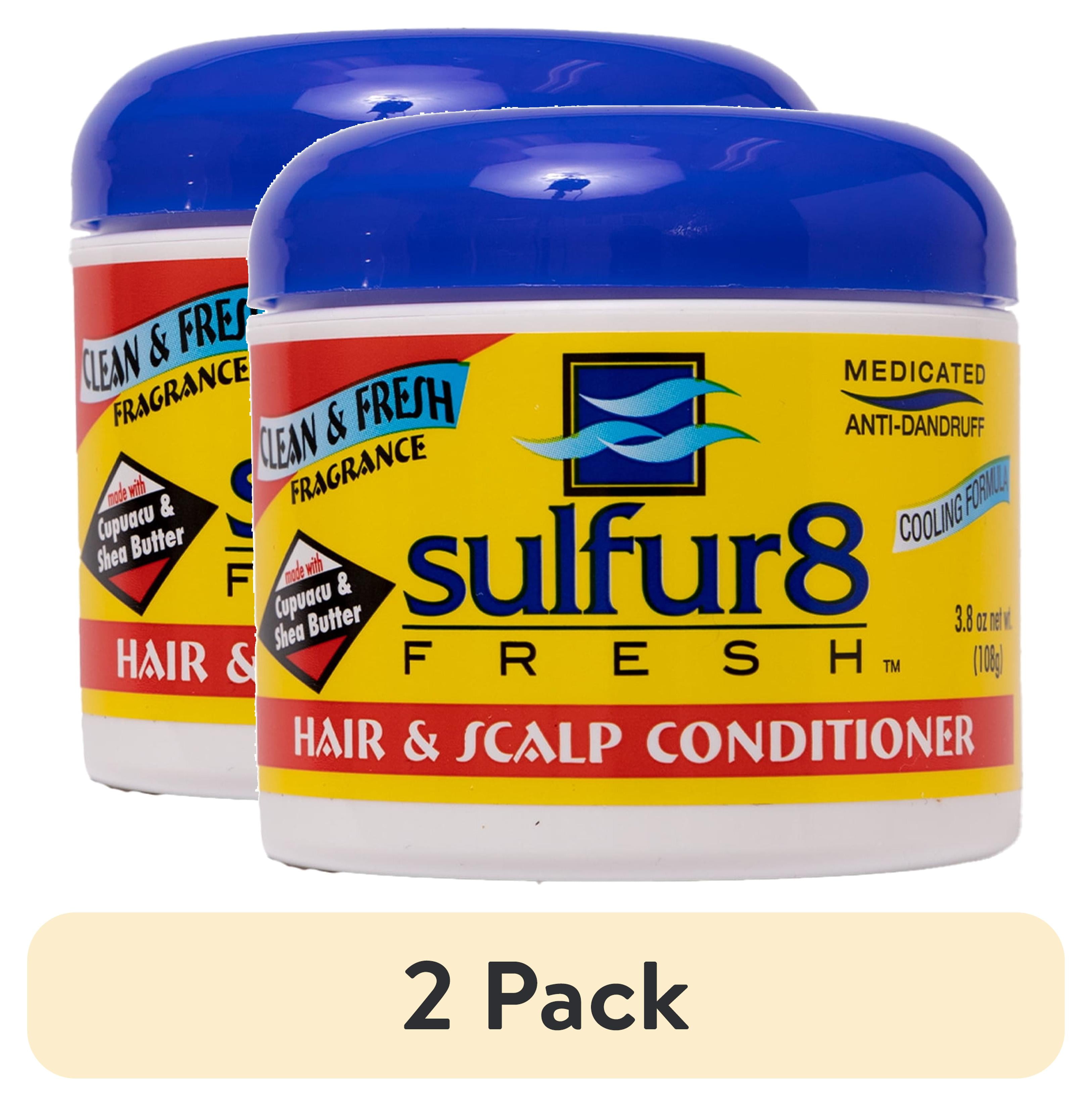 (2 pack) Sulfur8 Fresh Moisturizing Dandruff Relief Deep Conditioner, 3.8 oz, Jar, Moisturizing