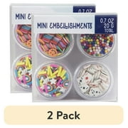 (2 pack) Sulyn 0.70 oz Embellishment Mixes- Fun Party Theme, Plastic Container