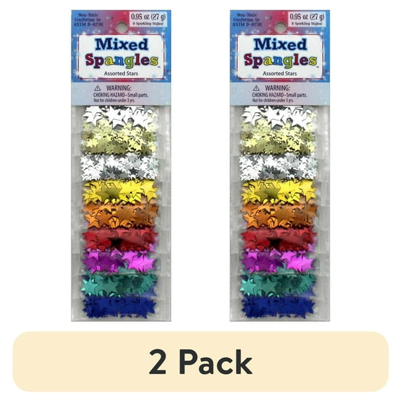 (2 pack) Sulyn Mixed Spangles 3g 9/Pkg-Assorted Stars