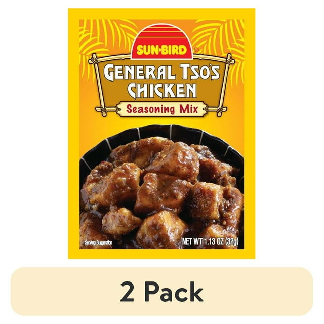 (2 pack) Sun-Bird General Tso's Chicken Seasoning Mix, 1.14 oz