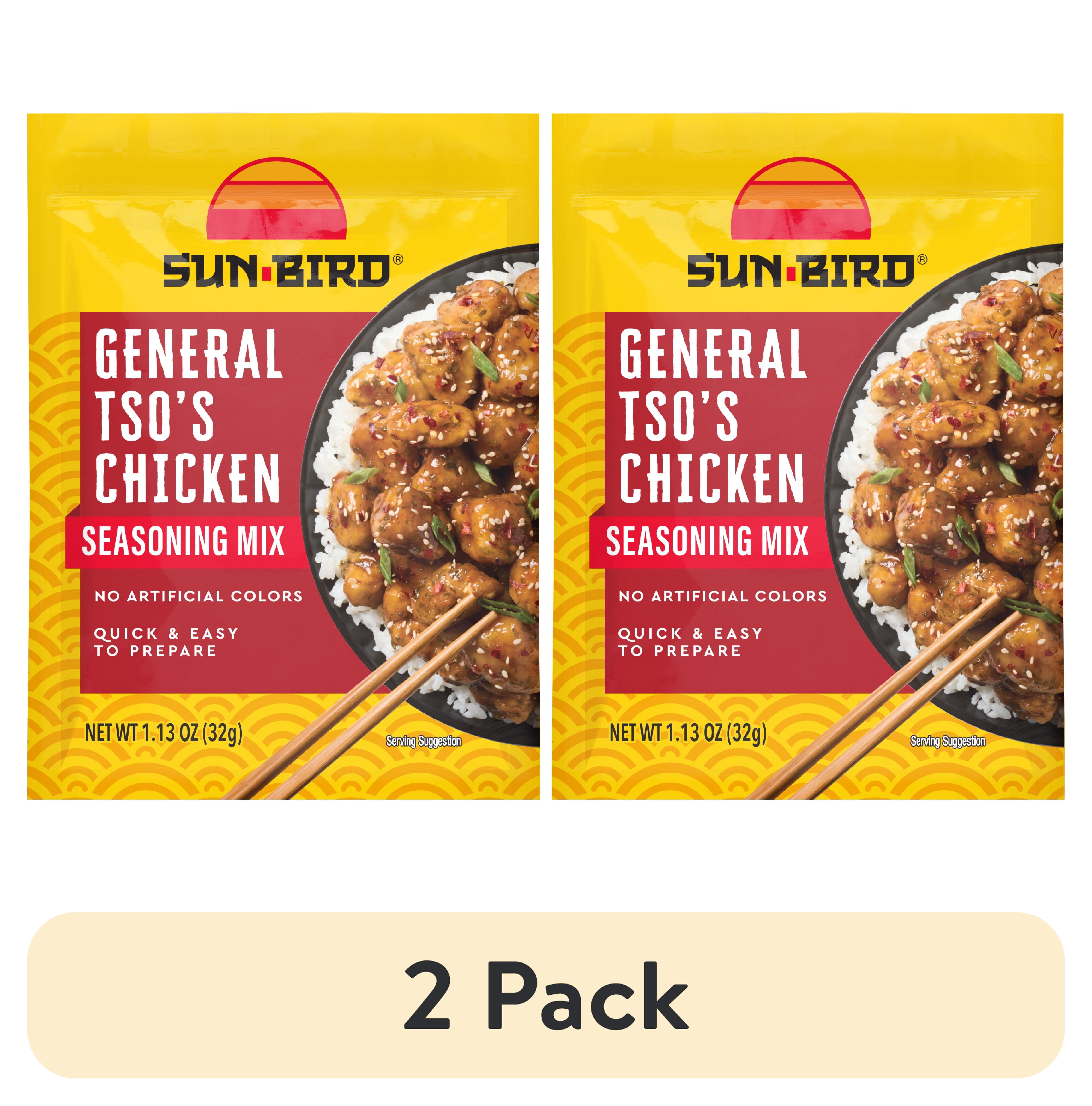 2 pack) Sun-Bird General Tso's Chicken Seasoning Mix, 1.13 oz
