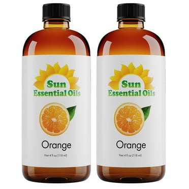 (2 pack) Sun Essential Oils 4oz - Orange (Sweet) Essential Oil - 4 Fluid Ounces