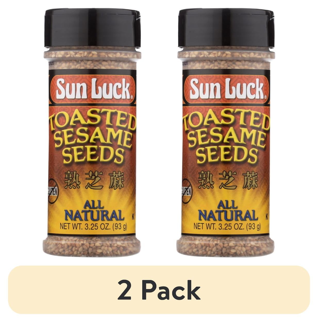 (2 pack) Sun Luck All Natural Toasted Sesame Seeds, 3.25 Oz. - Walmart.com