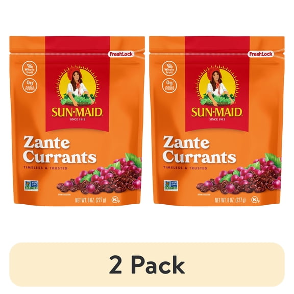 (2 pack) Sun-Maid® Zante Currants 8oz Resealable Stand-Up Zipper Bag