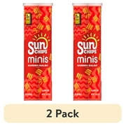 (2 pack) SunChips Minis Garden Salsa Flavored Canister, 3.75 oz
