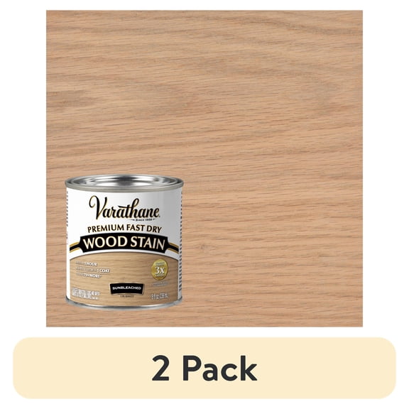 (2 pack) Sunbleached, Varathane Premium Fast Dry Wood Stain-262030, 8 fl oz