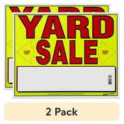 2 pack Sunburst Systems 3611 Laminated Cardboard Yard Sale Sign W/Directional Arrows, 11 x 14