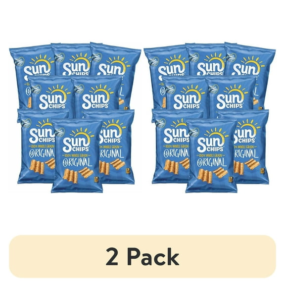 (2 pack) Sunchips Original Multigrain Snack, 1.5 ounce (Pack of 8)