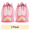 thumbnail image 1 of (2 pack) Sunshine Squad Rainbow Beach Convertible Mesh Backpack, 1 of 7
