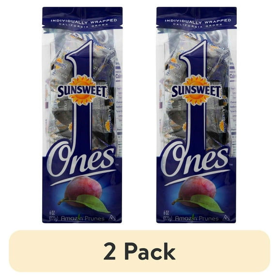 (2 pack) Sunsweet Ones Prunes, 6 Oz.