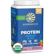 2 pack Sunwarrior Warrior Blend Berry Vegan Protein Powder 30 Servings
