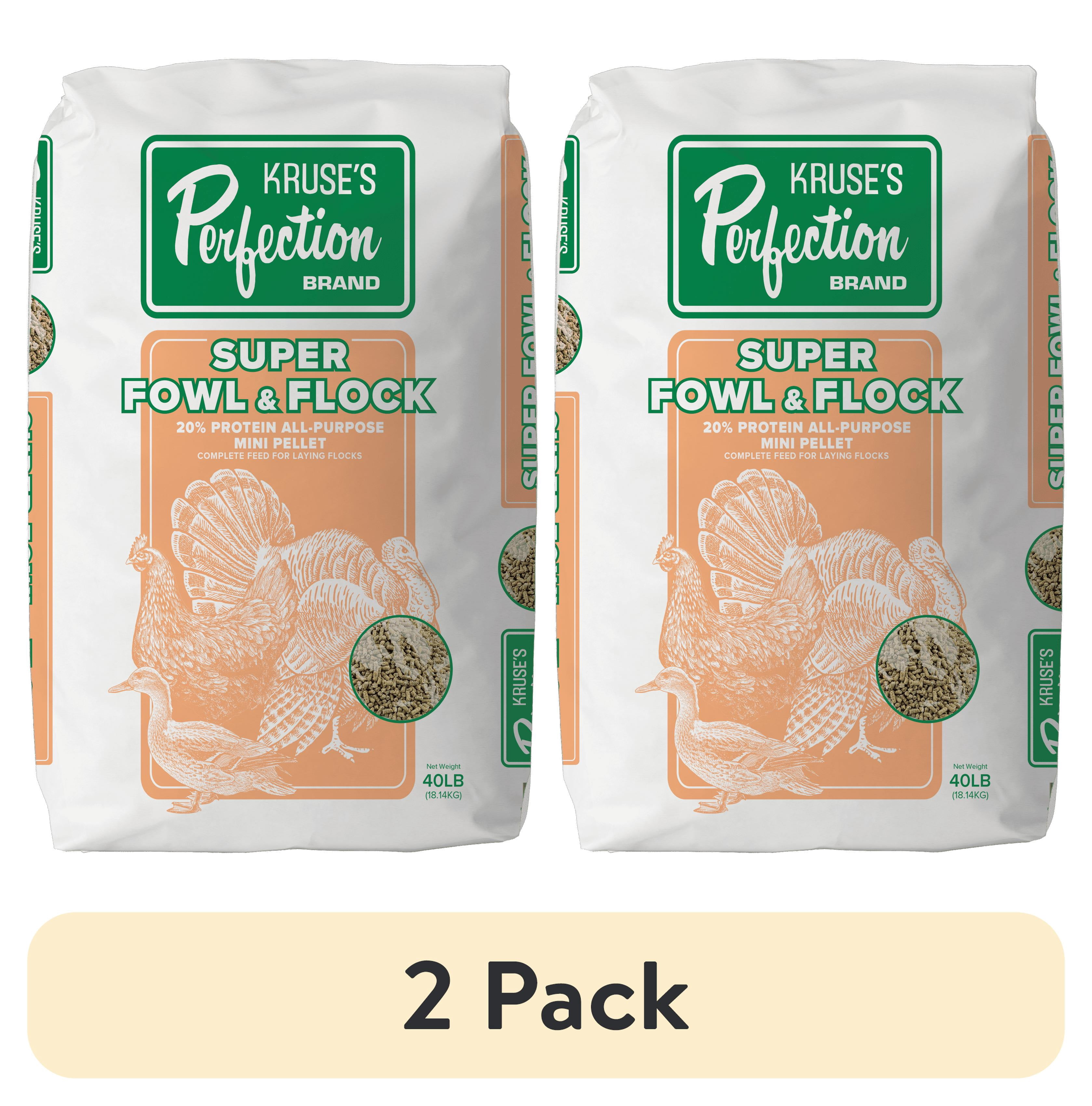 (2 pack) Super Fowl & Flock Pellet 40 lb Bag