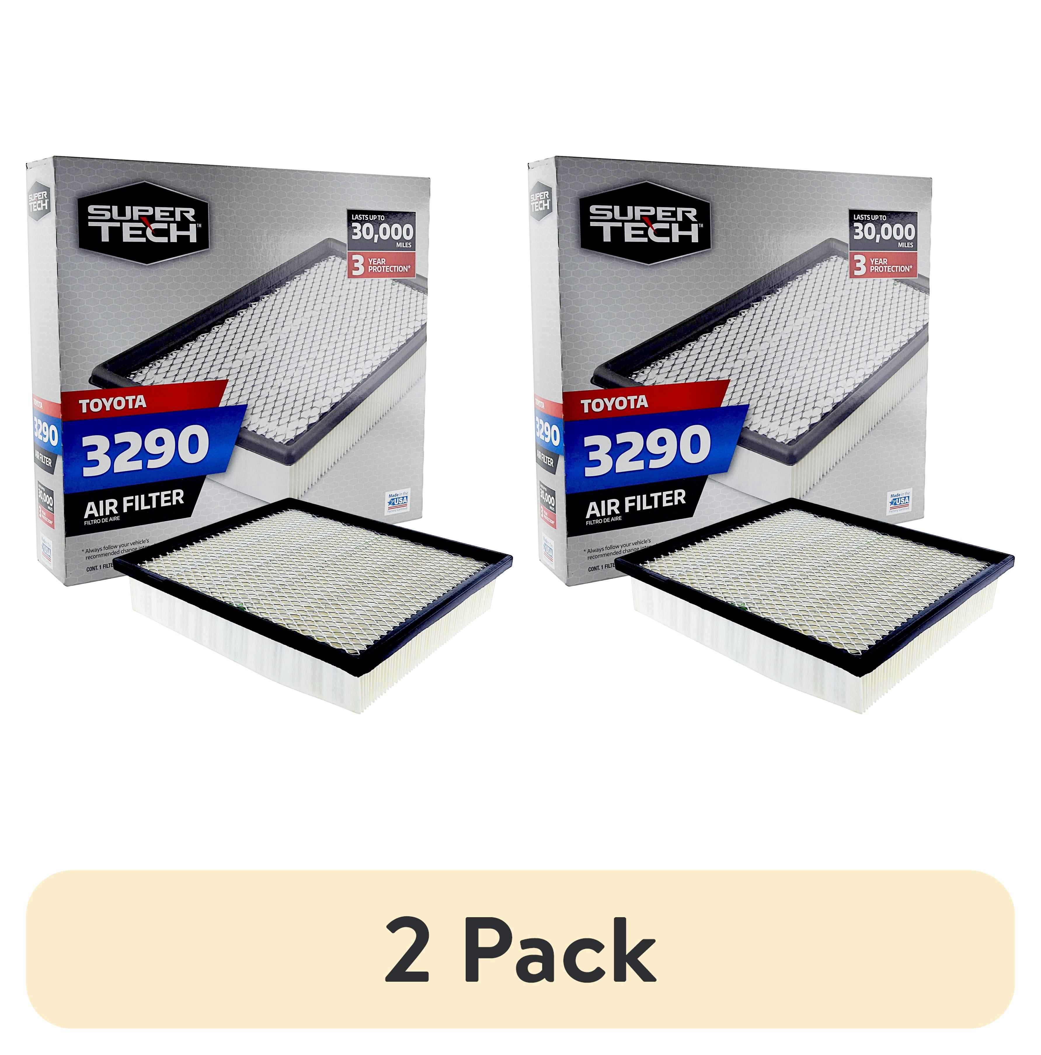 (2 pack) Super Tech 3290 Engine Air Filter, Replacement Filter for Toyota Fits select: 2016-2023 TOYOTA TACOMA, 2014-2022 TOYOTA TUNDRA
