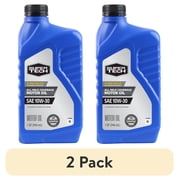 (2 pack) Super Tech All Mileage Synthetic Blend Motor Oil SAE 10W-30, 1 Quart