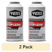 (2 pack) Super Tech Auto R-134a Refrigerant with Stop Leak, Self-sealing, 3 oz., Pack of 1, Vehicle Type Specific