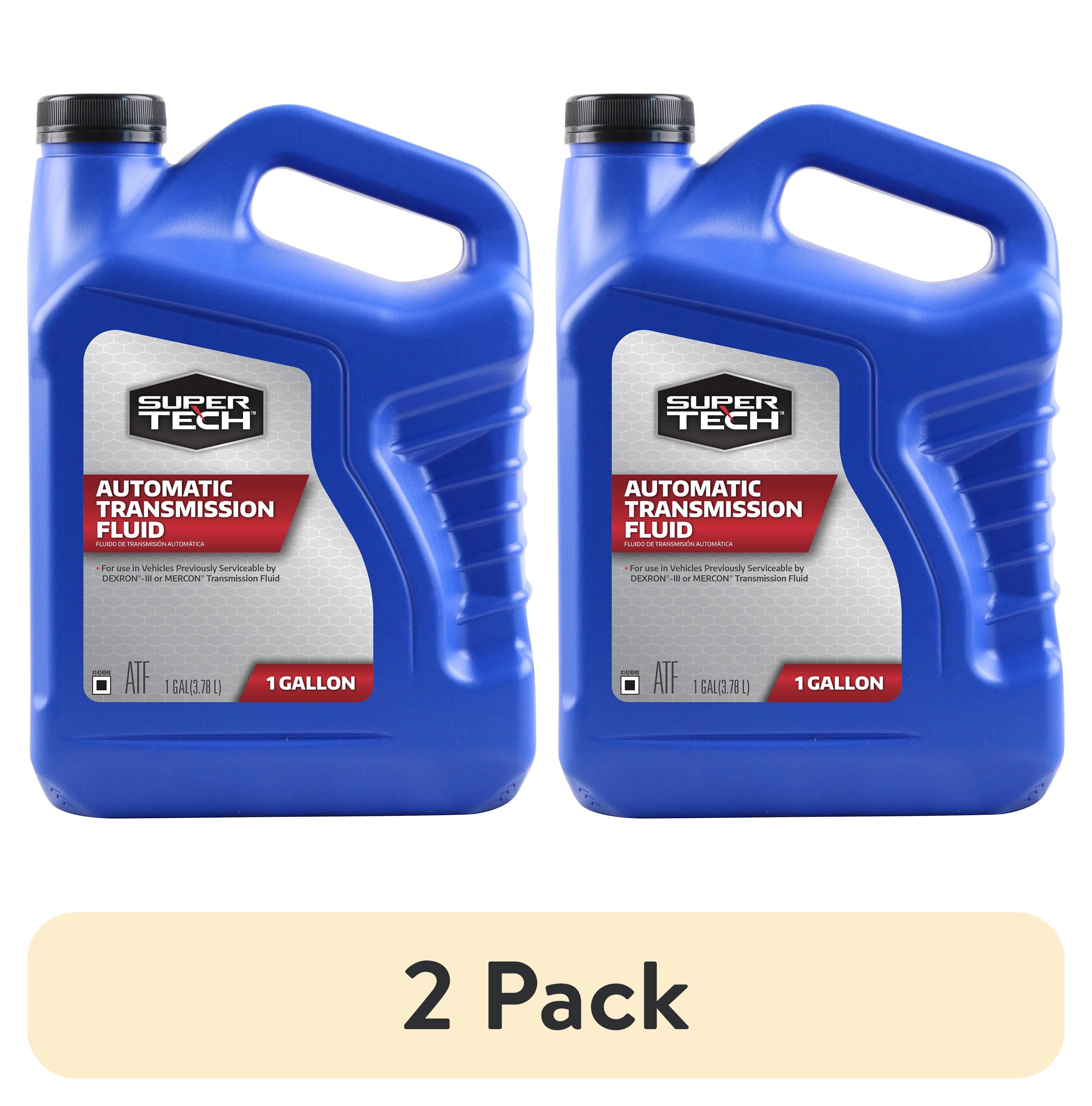 (2 pack) Super Tech Automatic Transmission Fluid for Cars and Trucks, 1 Gallon