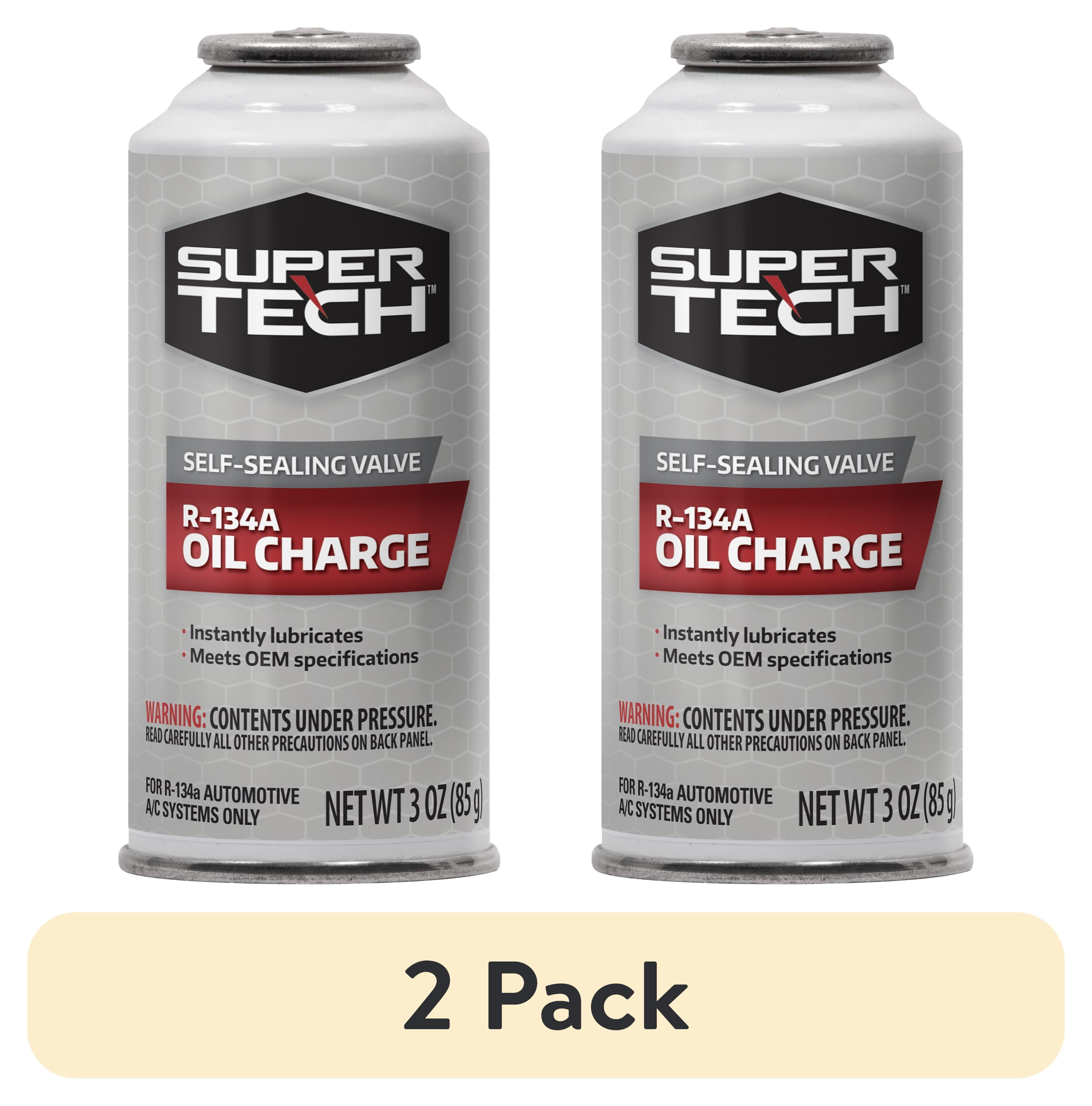 2 pack) Super Tech Automotive R-134a PAG Oil Charge Refrigerant, 3