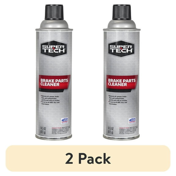 (2 pack) Super Tech Brake Parts Cleaner, 14.5 oz