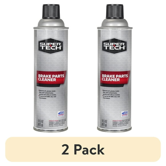 (2 pack) Super Tech Brake Parts Cleaner, 14.5 oz