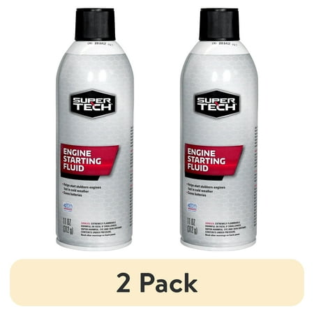 (2 pack) Super Tech Engine Starting Fluid - 11 fl oz (1 Count)