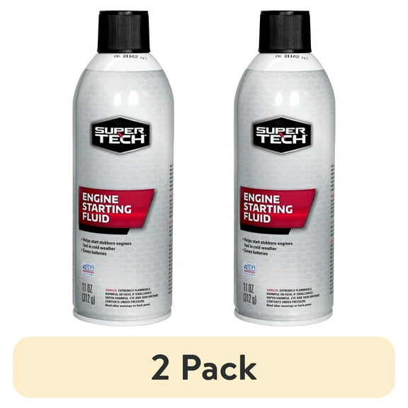 (2 pack) Super Tech Engine Starting Fluid - 11 fl oz (1 Count)