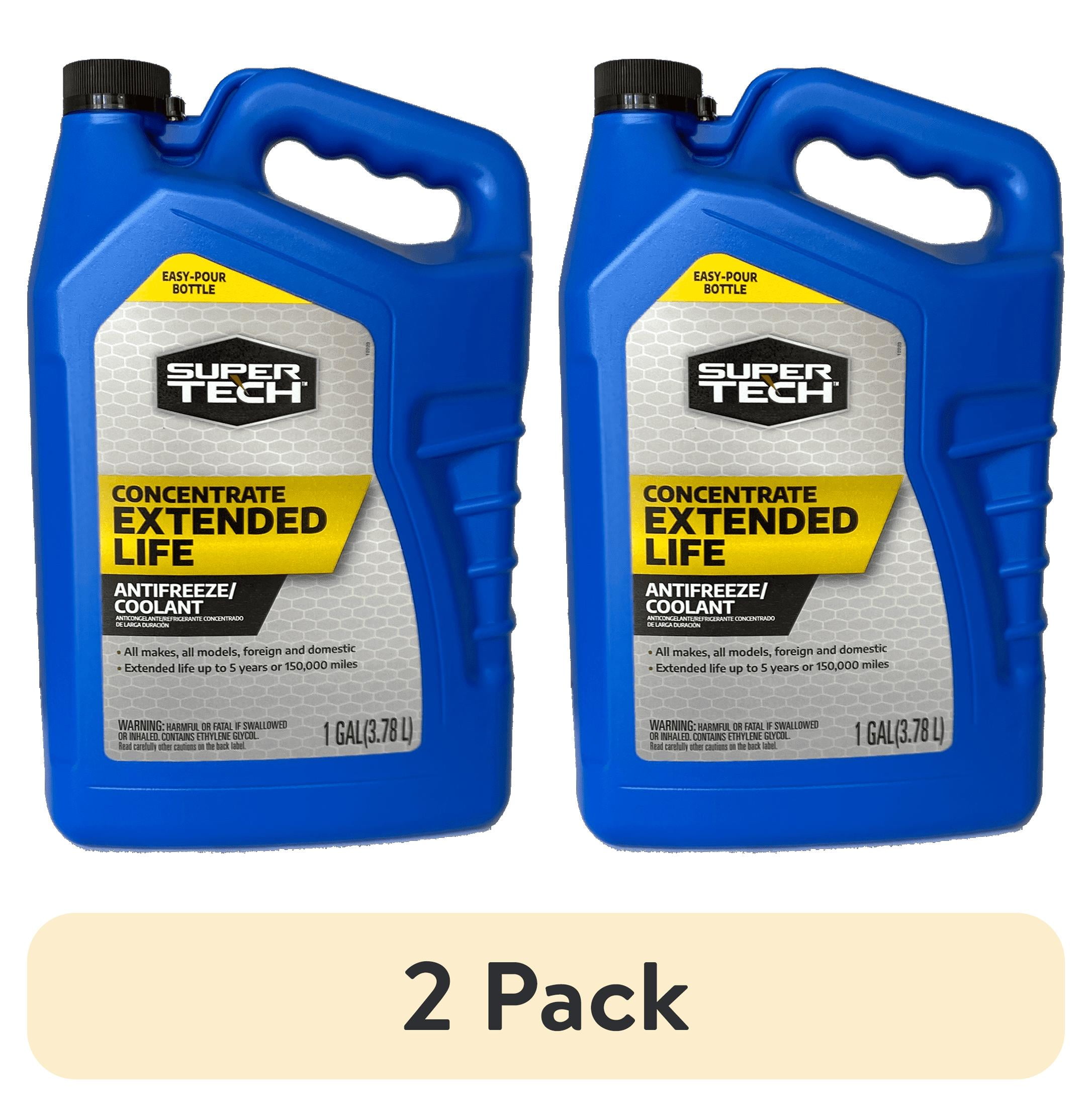 (2 pack) Super Tech Extended Life Concentrate Antifreeze/Coolant, 1-gal ...