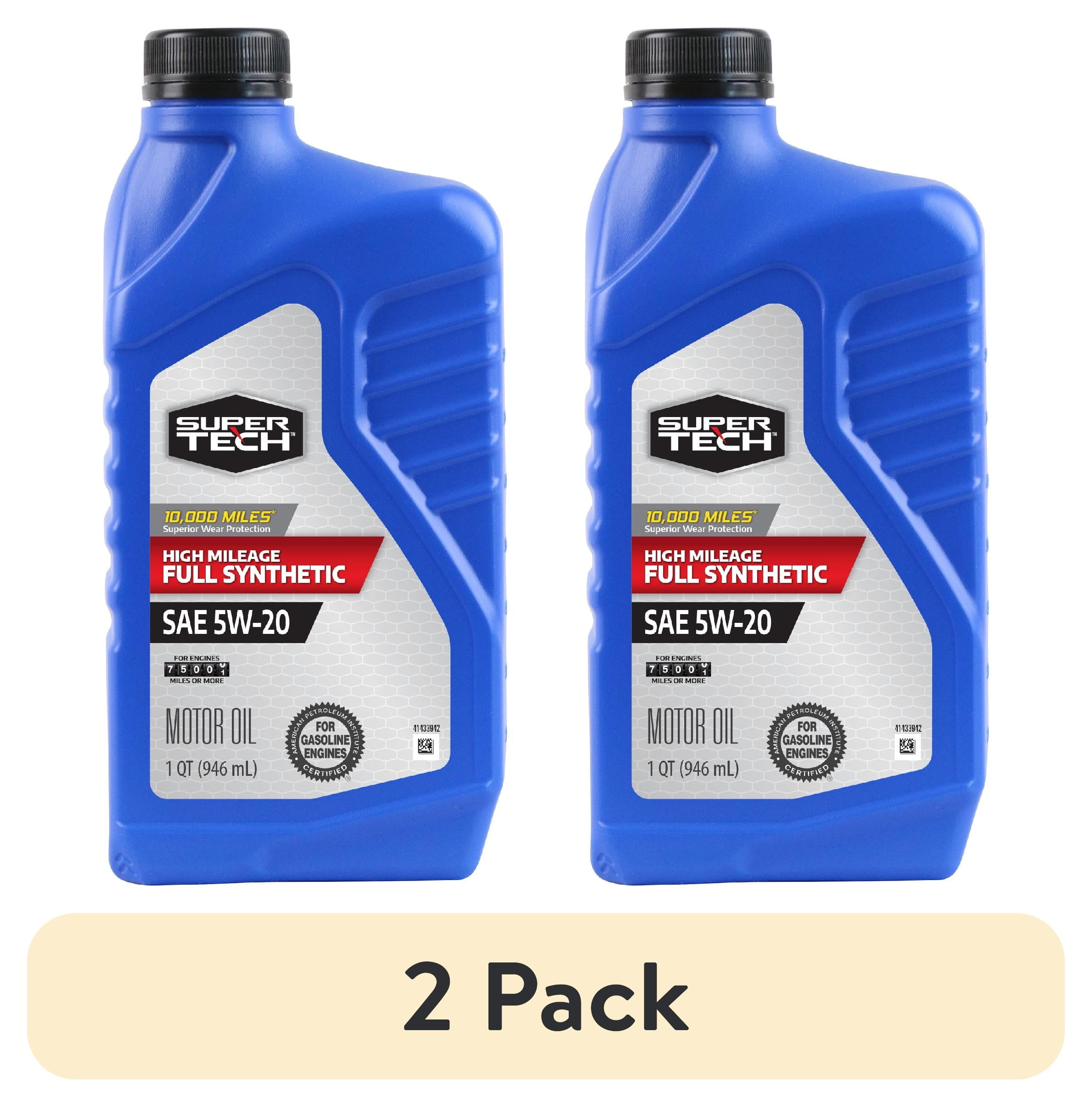 Super Tech High Mileage Full Synthetic SAE 5W-20 Motor Oil 1 Quart