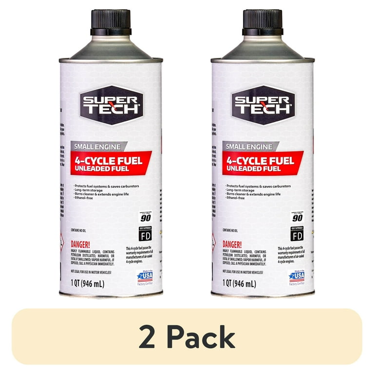 2 pack) Super Tech Outdoor Power Equipment 4-Cycle Ethanol-Free