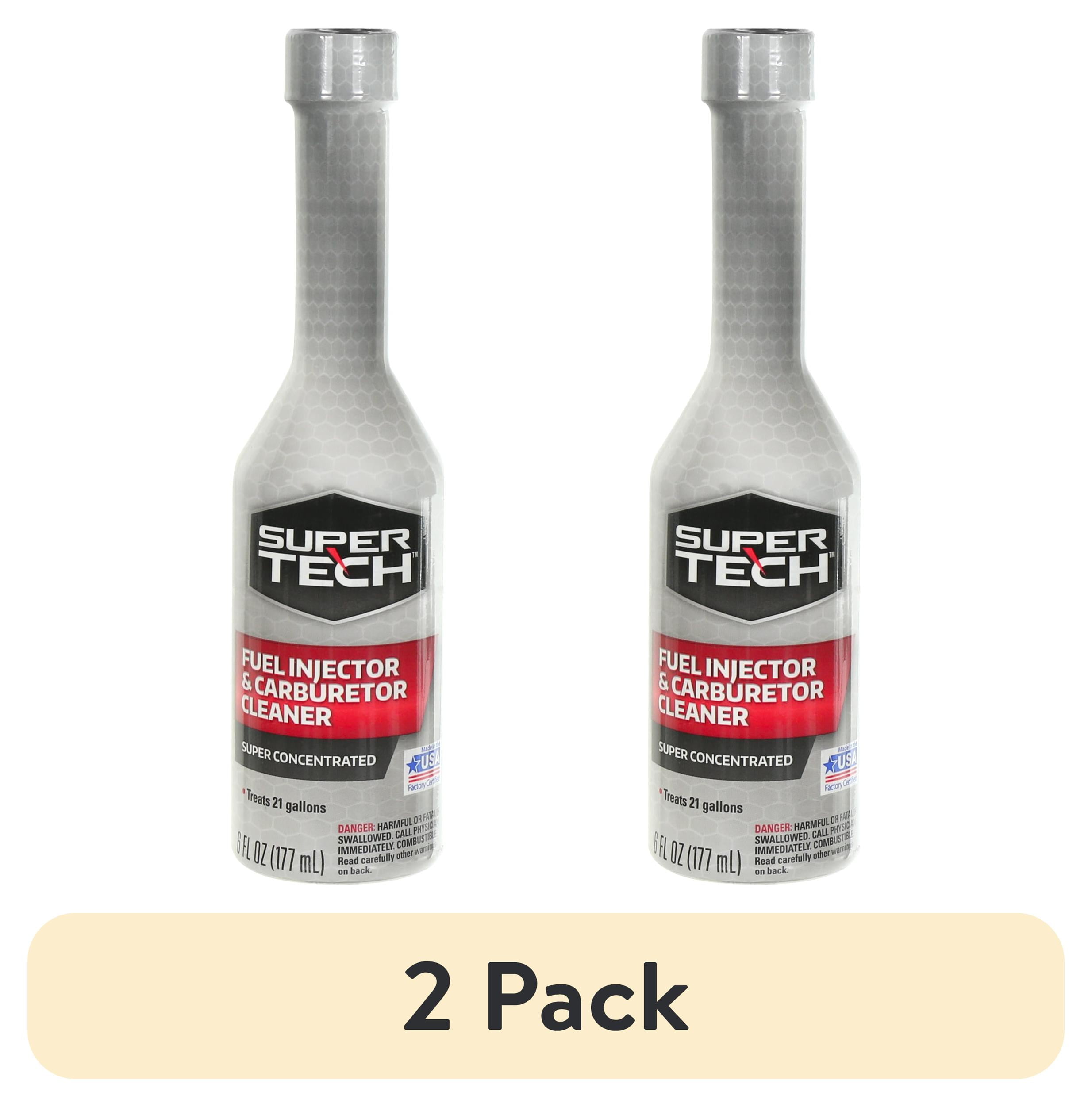 2 pack) Super Tech Super Concentrated Fuel Injector and Carburetor