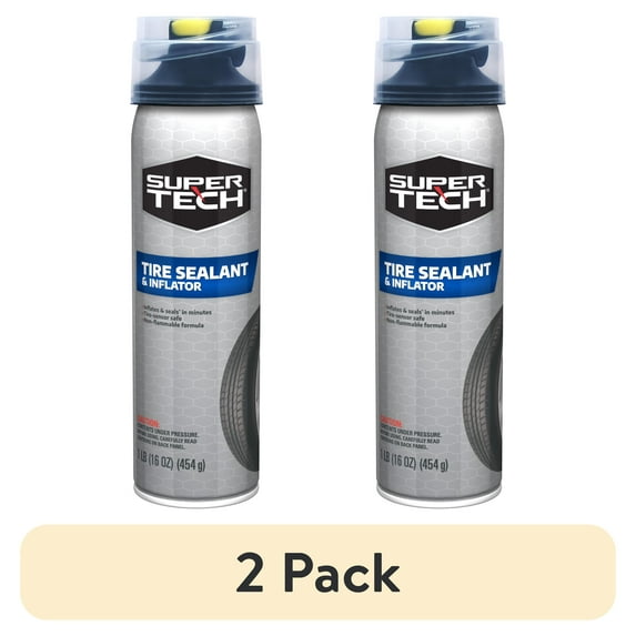 (2 pack) Super Tech Tire Inflator 16 oz