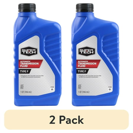 (2 pack) Super Tech Ford Petroleum Transmission Fluids Automatic Transmission Fluid, Car, Crossover & Minivan, Light Truck, Pickup Truck, Sport Utility Vehicle, Truck, 32 oz (1 Pack)