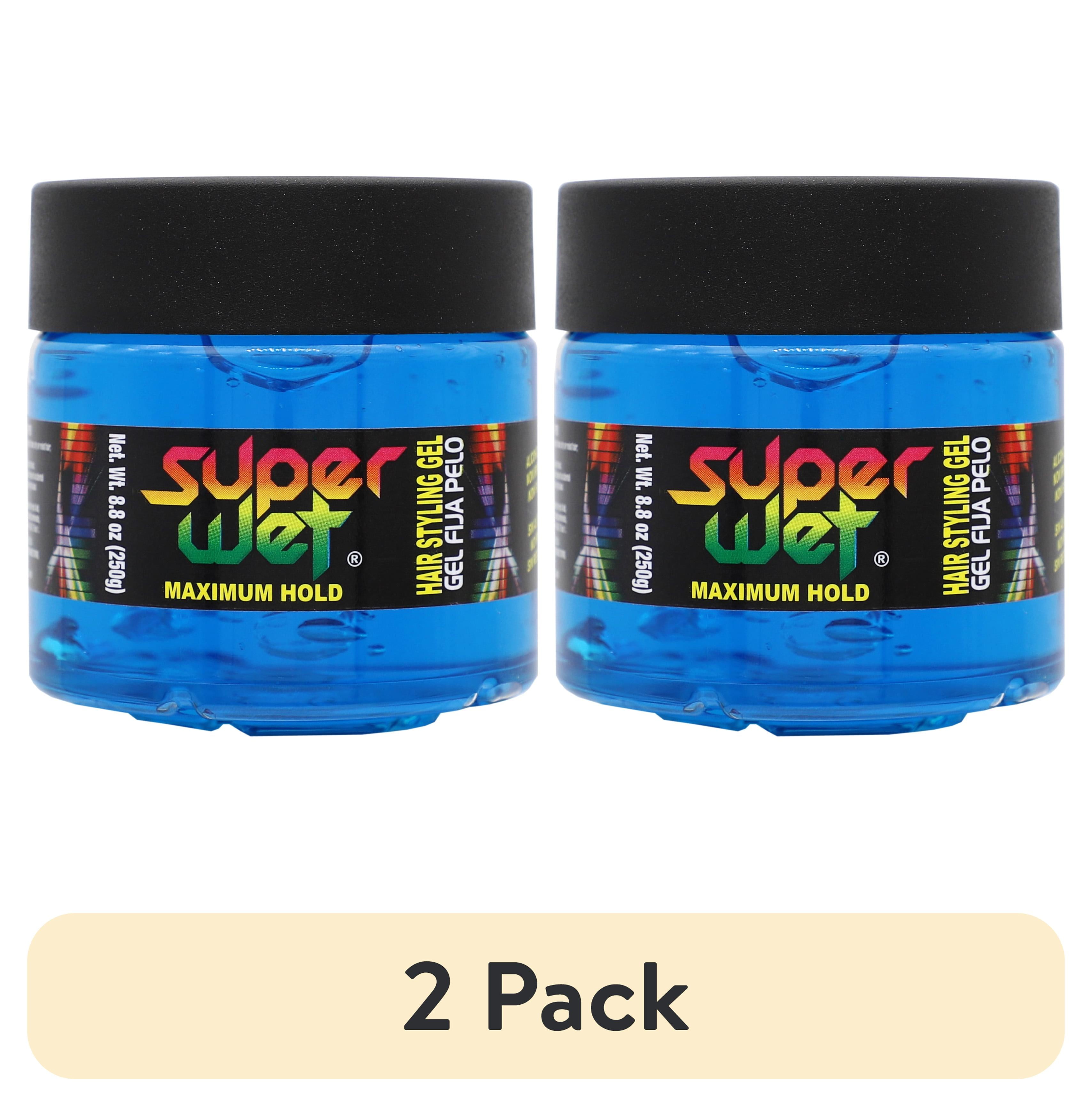 (2 pack) Super Wet Azul Nourishing Styling Gel, Maximum Control, Unisex for All Hair Types, 8.8 oz Jar