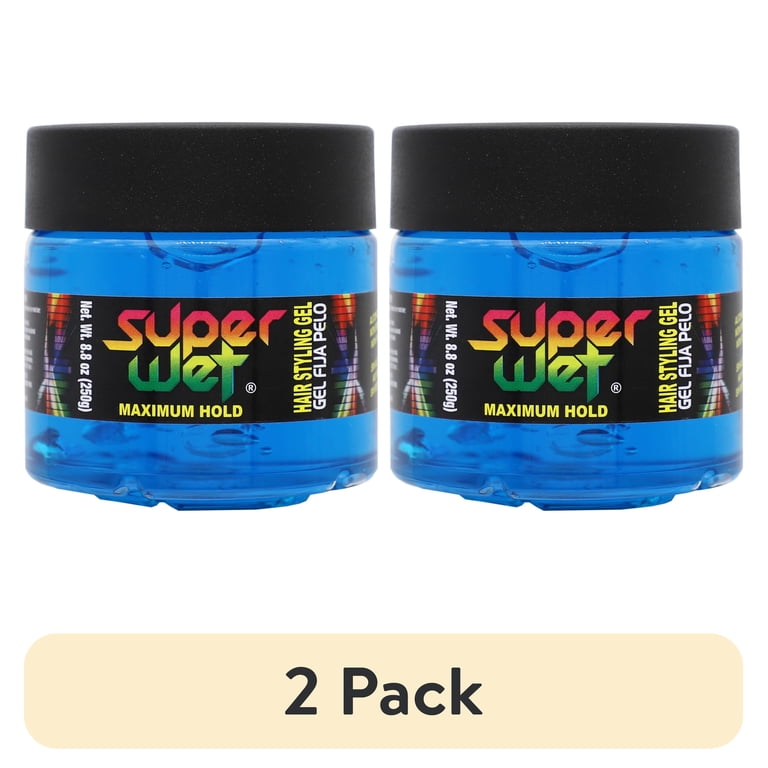 JPSsuperBlueペア8m✕2セット 2 pack) Super Wet Azul Nourishing Styling Gel, Maximum Control