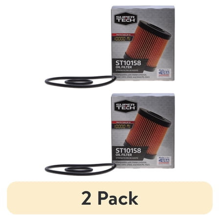(2 pack) SuperTech Oil Filter, ST10158, 10K mile Cartridge Filter for Lexus and Toyota Vehicles price history and forecast - Super Tech ST10158