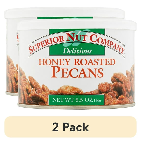 (2 pack) Superior Nut Company Honey Roasted Pecans, 5.5 oz