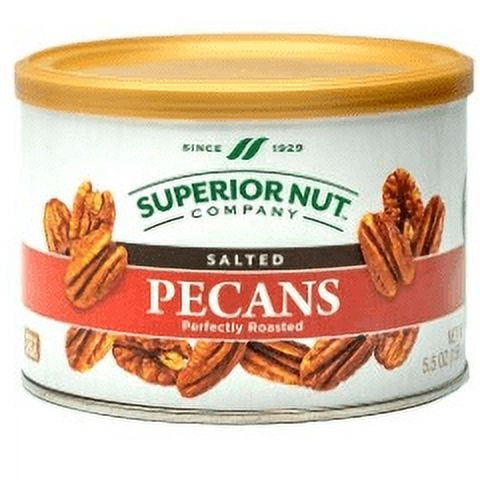 (2 pack) Superior Nut Company Salted Roasted Pecans, 5.5 oz
